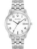 Bulova Watch 96B474 Gent Quartz 3 ATM Mineral Glass Official Box
