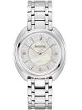 Bulova Women's Watch 96P240 Quartz 3 ATM Mineral Glass Chronograph Official Box