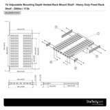 Fixed Tray for Rack Cabinet Startech ADJSHELFHDV-1