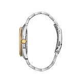 Bulova Watch 98B334 Gent Quartz 10 ATM Mineral Glass SS IP Gold