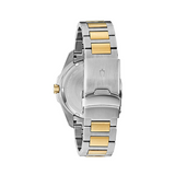 Bulova Watch 98B334 Gent Quartz 10 ATM Mineral Glass SS IP Gold