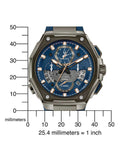 Bulova Watch 98B357 Gent Quartz 38mm Sapphire 30 ATM Chronograph Official Box
