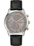 Bulova Wristwatch 98B409 Gent Quartz 3 ATM Mineral Glass 41 mm Official Box