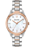 Bulova Watch Ready Stock 98P183 Classic Sutton Diamond Lady Sapphire 3ATM