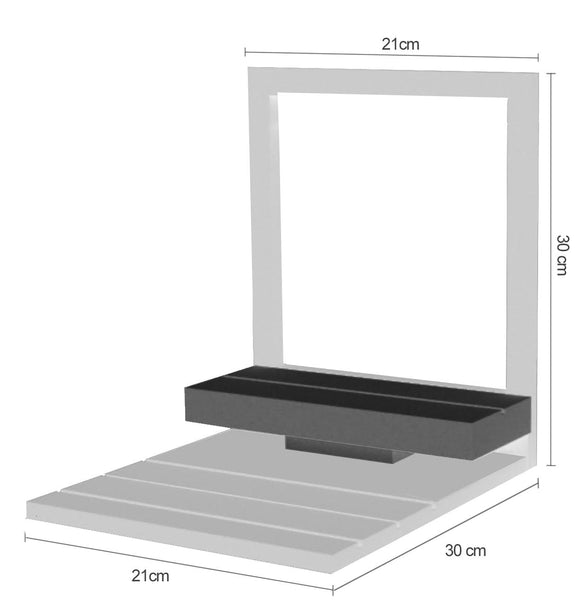 12 WATCHES DISPLAY 2 LEVELS 21 x 30 + PHOTO 21 x 30 - Made in Italy-0