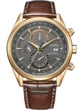 Citizen Watch AT8263-10H Quartz 10 ATM Sapphire Chronograph Official Box