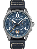 AVI-8 Watch AV-4089-04 Gent Quartz 5 ATM Mineral Glass 46 mm Official Box