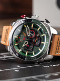 AVI-8 Watch AV-4100-01 Gent Quartz 5 ATM Mineral Glass 46 mm