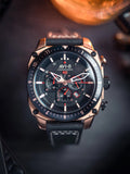 AVI-8 Watch AV-4100-06 Gent Quartz 5 ATM Mineral Glass 46 mm Official Box