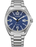 Citizen Watch AW1571-76L Quartz 10 ATM Mineral Glass Date Official Box