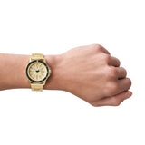Armani Exchange Watch AX1854 Gent Quartz 5 ATM Stainless Steel IP Gold