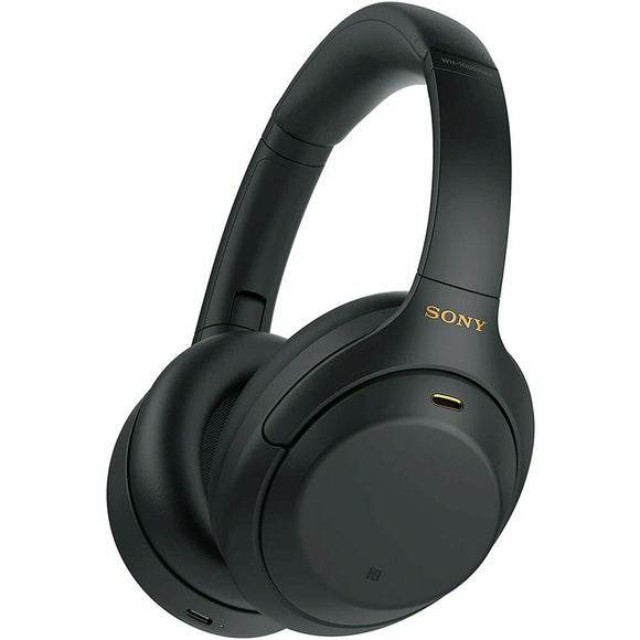 Headphones with Microphone Sony WH-1000XM4/B Black Bluetooth-0