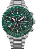 Citizen Watch Cit izen Crono Pilot Steel Ready Stock CB5004-59W