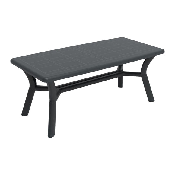 Table Garbar Anthracite polypropylene 90 x 74 x 180 cm Rectangular-0