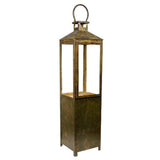 Lantern Romimex Antique Brown Metal 22 x 88 x 22 cm-0