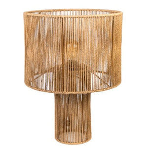 Desk lamp Romimex Natural Jute Iron 30 x 43 x 30 cm-0