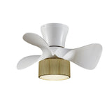 Ceiling Fan with Light Romimex White Natural-0