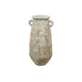 Floor vase Alexandra House Living Grey Ceramic 45 x 85 x 45 cm With handles-0