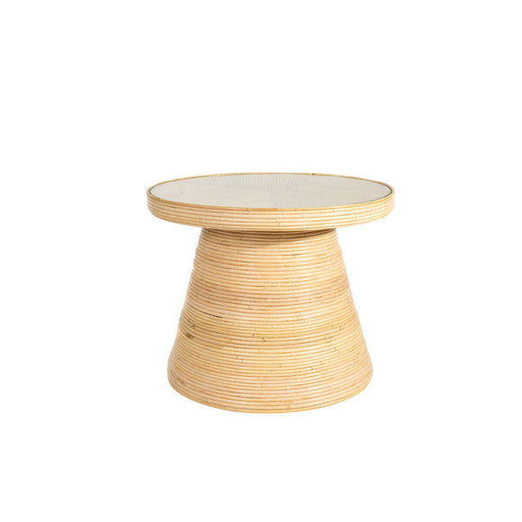 Side table Romimex Natural Rattan 70 x 55 x 70 cm-0