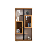 Shelves Romimex Black Natural Metal MDF Wood 202 x 107 x 47 cm-0