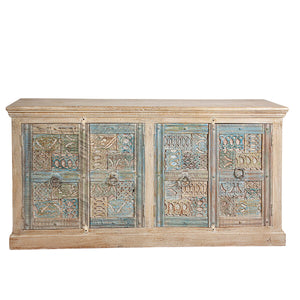 Sideboard Romimex Multicolour Light brown Mango wood 180 x 95 x 40 cm-0