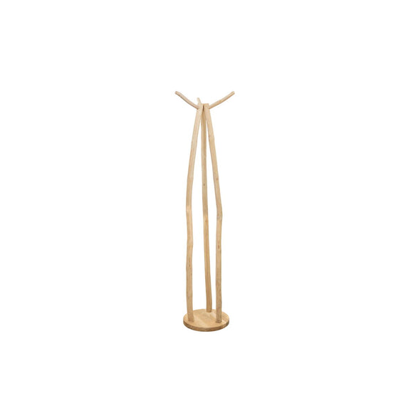 Hat stand Romimex Beige Teak 35 x 170 x 35 cm-0