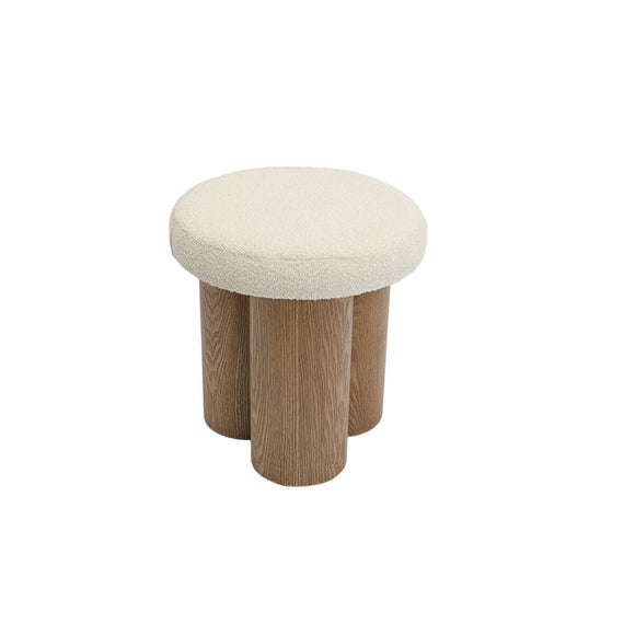 Side table Romimex Natural Polyester MDF Wood 41 x 42 x 41 cm-0