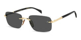 DAVID BECKHAM Sunglasses DB 1195_S Gentlemans Metal Frame IR 57