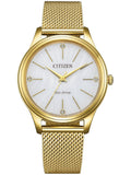 Citizen Watch EM1222-87A Quartz 5 ATM Mineral Glass Date Official Box