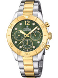 FESTINA Women's Watch F20604_2 Quartz 10 ATM Mineral Glass Chronograph Official Box