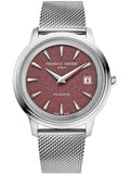 Frederique Constant Watch FC-120BRG3S6 Quartz 40 mm Stainless Steel Rose Gold-Tone Brown