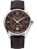 Frederique Constant Watch FC-350RBR5B6 Stainless Steel Case Red-Bronze Dial