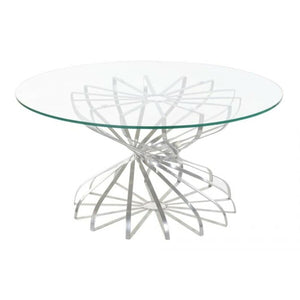 Centre Table DKD Home Decor Silver Crystal Iron 81 x 81 x 38 cm-0