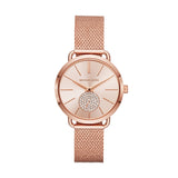 Michael Kors Women's Watch MK3845 Quartz 5 ATM SS IP Rose Gold Mesh