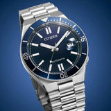 Citizen Watch NJ0230-59L Gent 10 ATM Stainless Steel With Date Sapphire Glass Official Box