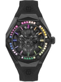 Philipp Plein Watch THE SKULL Men's Black Wristwatch with Metallic Accents