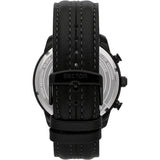 Sector Watch R3271602008 Gent Quartz 10 ATM Mineral Glass 48 Mm SS IP Black Leather Strap