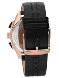 Maserati Watch READY STOCK TRAGUARDO Quartz 45 mm SS IP Rose Gold Leather Strap 10 ATM