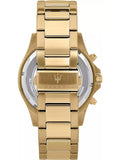 Maserati Wristwatch R8873640008 Quartz 44 Mm SS Gold Plated Chronograph 10 ATM