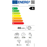 LG Washing Machine F4WR6010A0W 60 cm 1400 rpm 10 kg