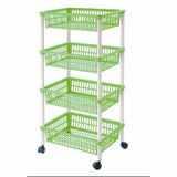 Vegetable trolley Tontarelli Mito 4 Green 40 x 29 x 18 cm (12 Units)-1