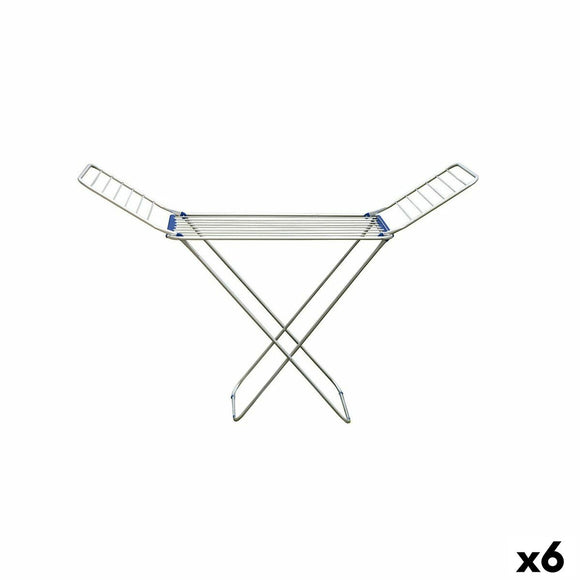 Folding clothes line Confortime Aluminium 132 X 55 X 4 CM (6 Units)-0