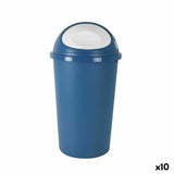 Rubbish Bin Tontarelli Big hoop Blue White 50 L (10 Units)-0