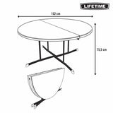 Folding Table Lifetime Ø 152 cm Circular-2