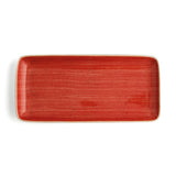 Serving Platter Ariane Terra Rectangular Ceramic Red (36 x 16,5 cm) (6 Units)-2