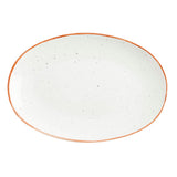 Serving Platter Ariane Terra Oval Ceramic Beige (Ø 26 cm) (12 Units)-2