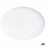 Serving Platter Luminarc Diwali Oval White Glass (33 x 25 cm) (12 Units)-0