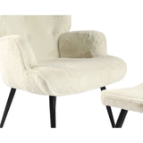 Armchair Home ESPRIT White Polyester Metal 72 X 74 X 97 cm-2