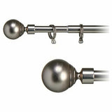 Curtain Bar Ball Extendable Silver Iron (5 x 181 x 5 cm) (12 Units)-1