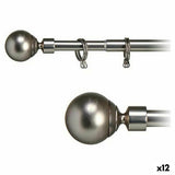 Curtain Bar Ball Extendable Silver Iron (5 x 181 x 5 cm) (12 Units)-0